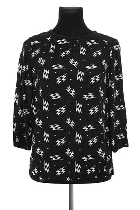 T-shirt Claudie Pierlot Noir en Viscose, taille S - Seconde Main