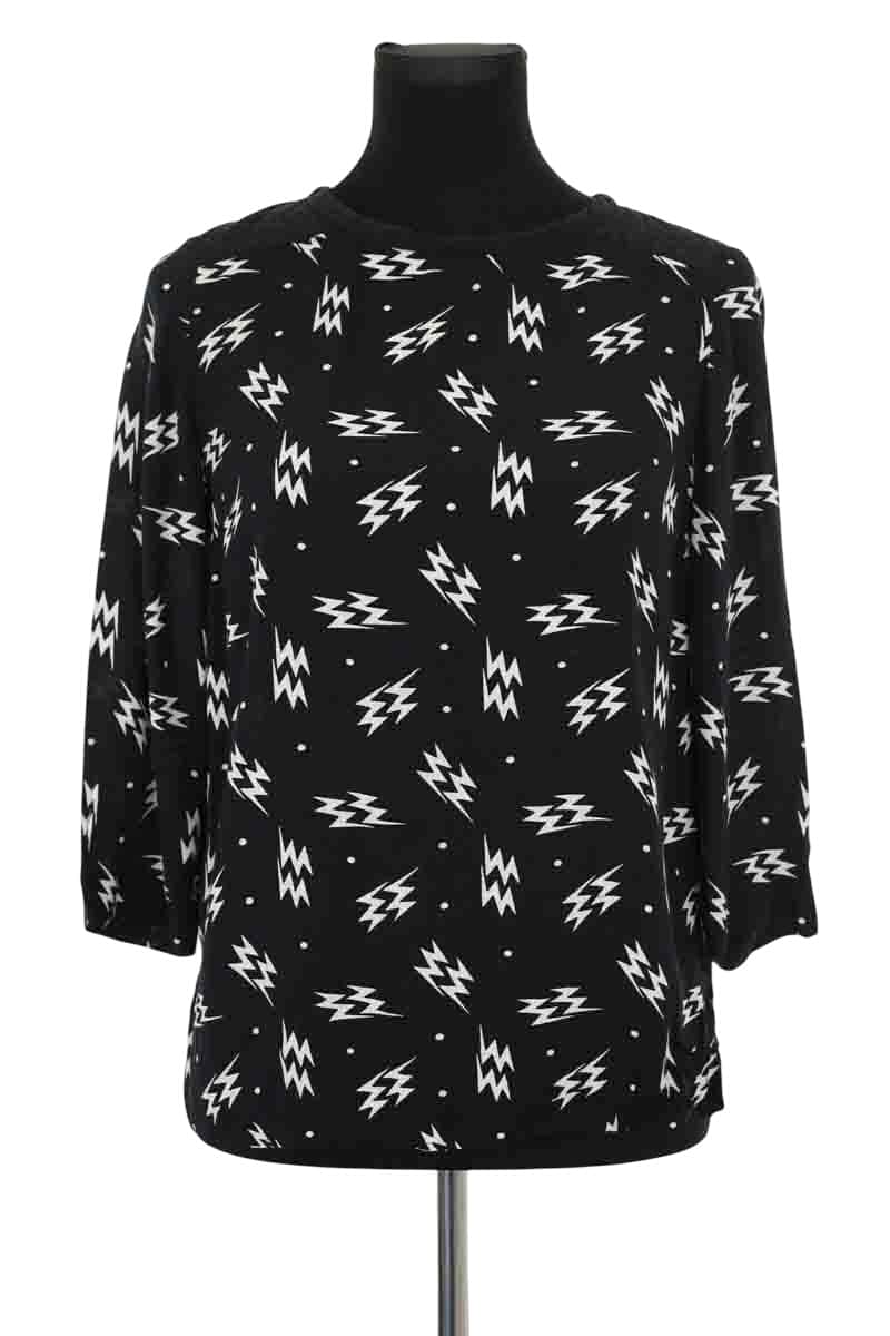 T-shirt Claudie Pierlot Noir en Viscose, taille S - Seconde Main