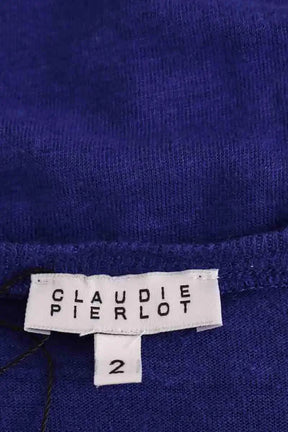 T-shirt Claudie Pierlot Violet en Lin