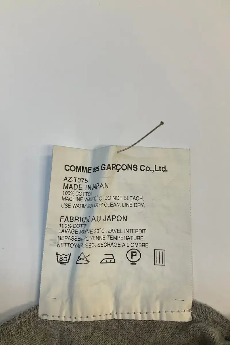 T-shirt Comme Des Garçons Anthracite en Coton
