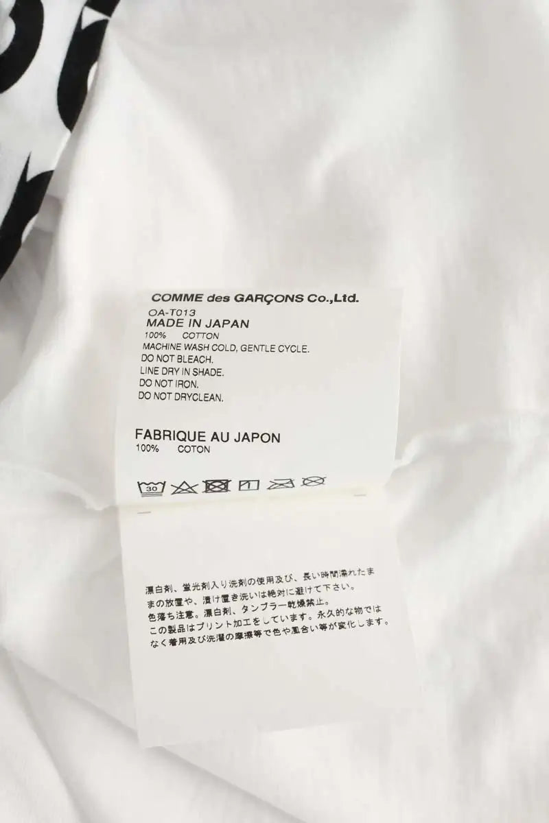 T-shirt Comme Des Garçons Blanc en Coton