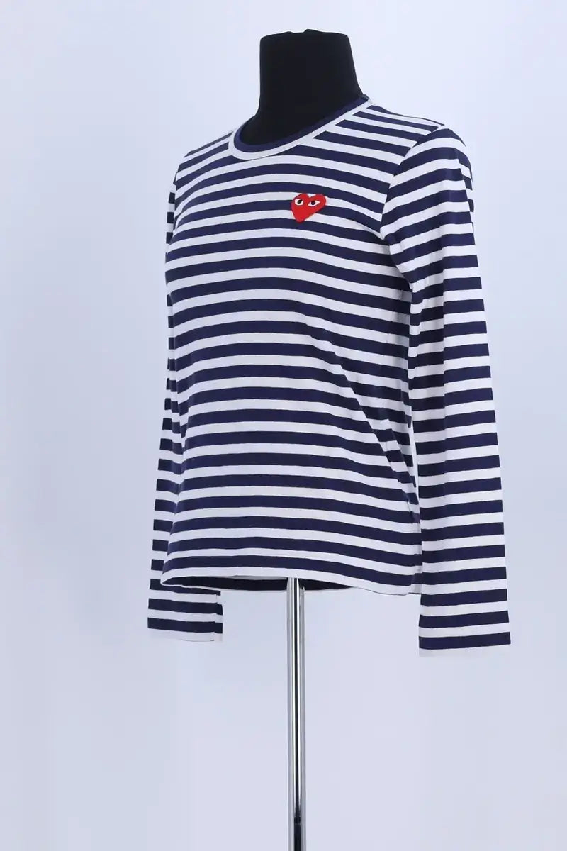 T-shirt Comme Des Garçons Marine en Coton