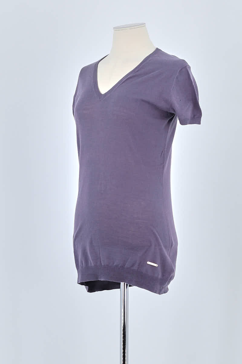 T-shirt Costume National Violet en Coton