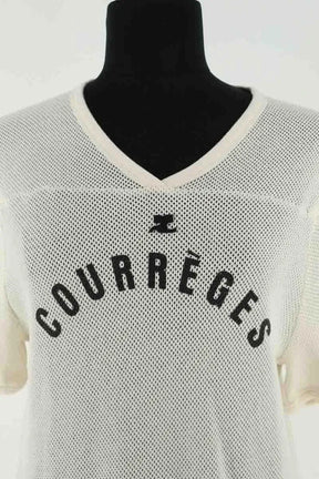 T-shirt Courrèges Beige en Coton