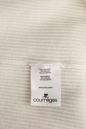 T-shirt Courrèges Blanc en Synthétique