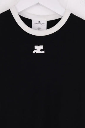 T-shirt Courrèges Noir en Coton