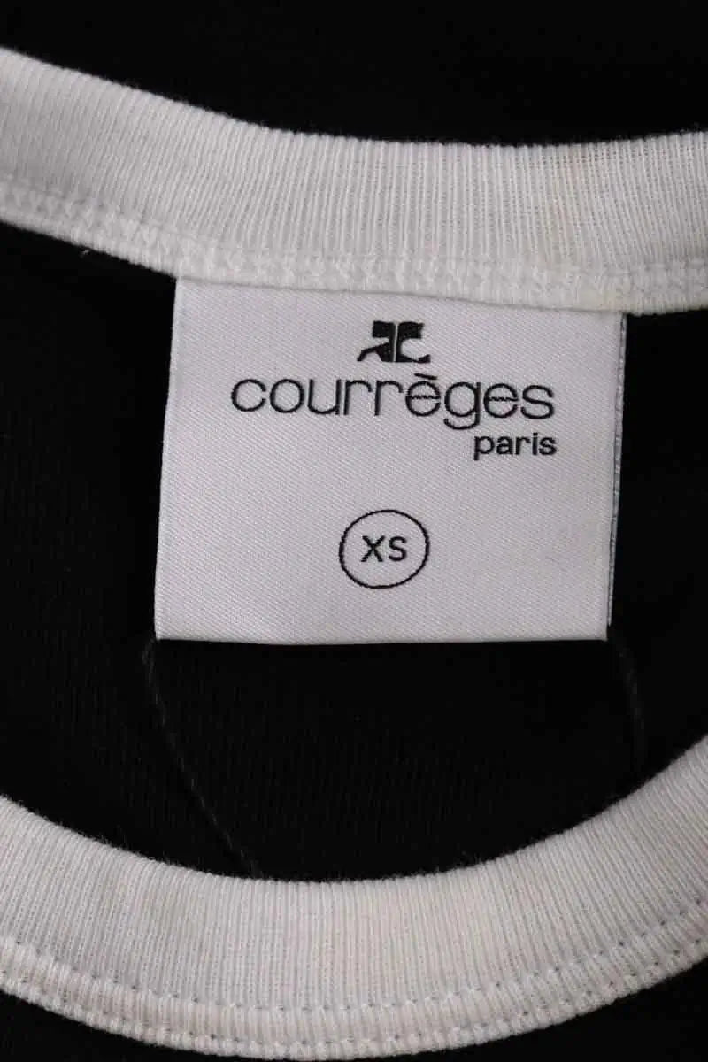 T-shirt Courrèges Noir en Coton