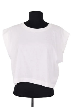 T-shirt court Vanessa Bruno Blanc en Coton, taille L - Seconde Main