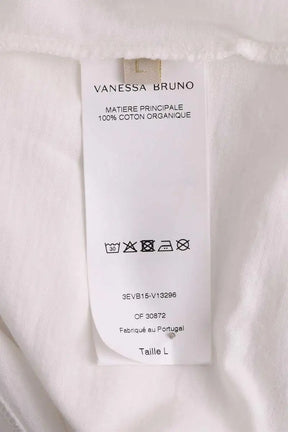 T-shirt court Vanessa Bruno Blanc en Coton