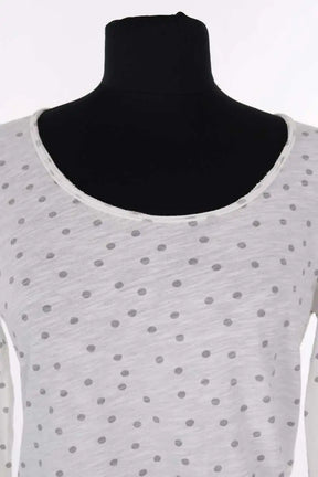 T-shirt Des Petits Hauts Blanc en Coton