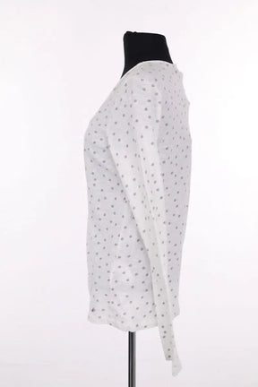 T-shirt Des Petits Hauts Blanc en Coton