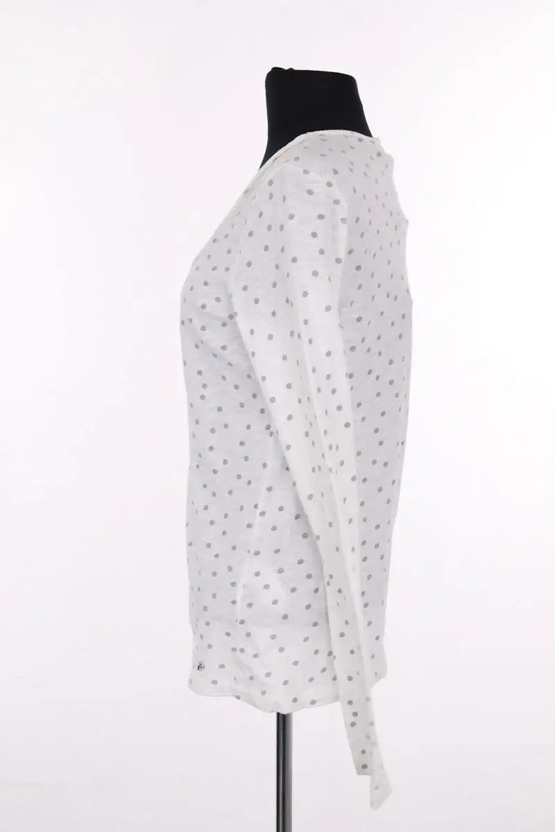T-shirt Des Petits Hauts Blanc en Coton