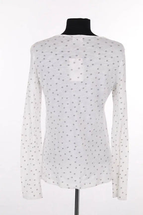 T-shirt Des Petits Hauts Blanc en Coton