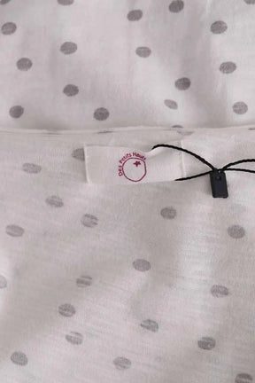 T-shirt Des Petits Hauts Blanc en Coton
