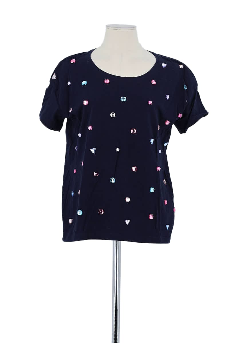 T-shirt Des Petits Hauts Marine en Coton, taille M - Seconde Main
