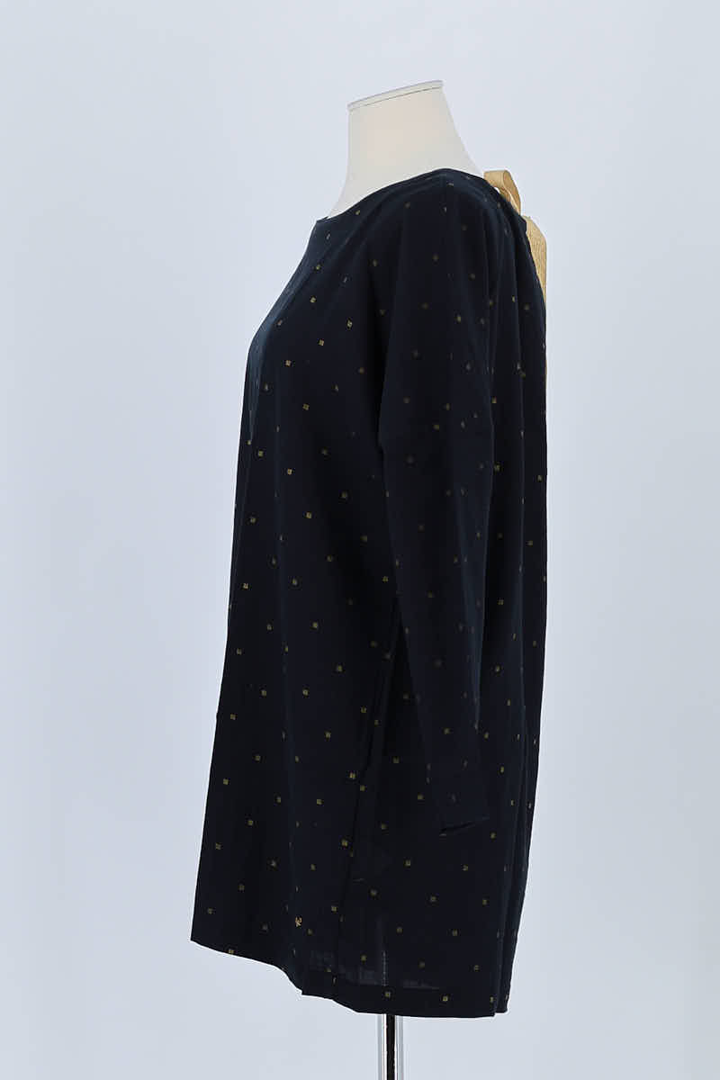 T-shirt Des Petits Hauts Noir en Coton