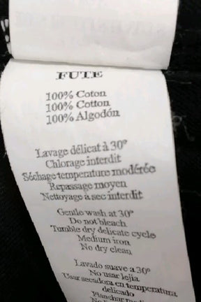 T-shirt Des Petits Hauts Noir en Coton