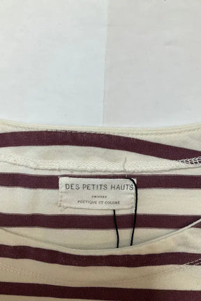 T-shirt Des Petits Hauts Violet en Coton