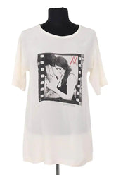 T-shirt Dolce & Gabbana Ecru en Synthétique, taille M - Seconde Main