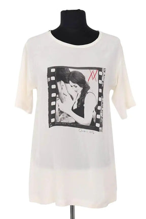 T-shirt Dolce & Gabbana Ecru en Synthétique, taille M - Seconde Main