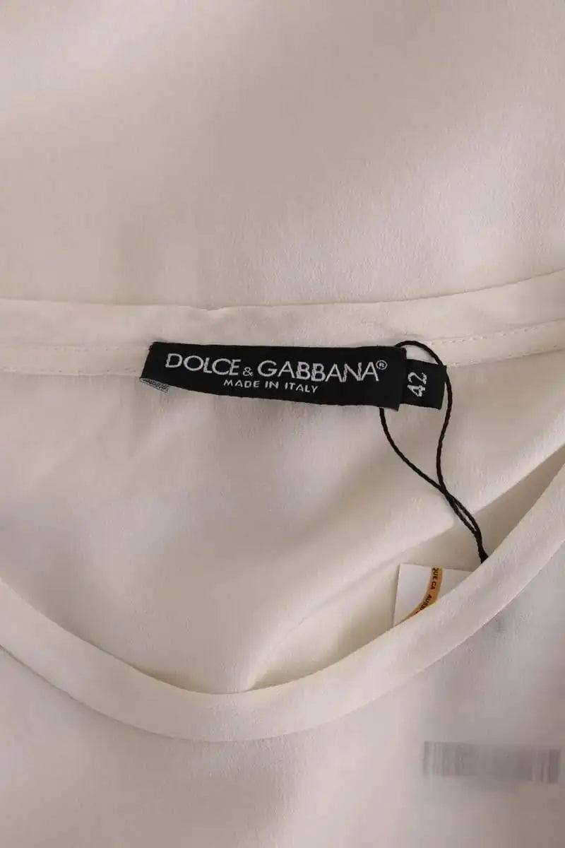 T-shirt Dolce & Gabbana Ecru en Synthétique