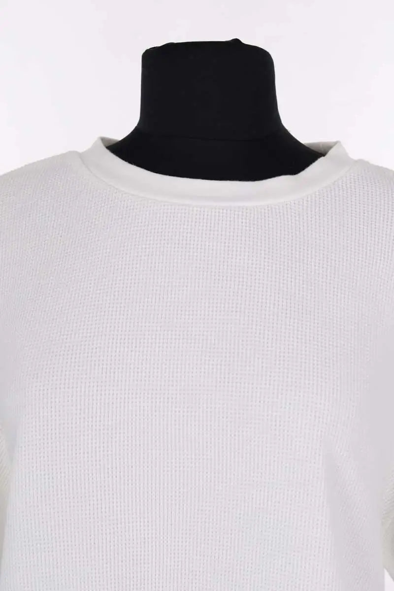T-shirt Eat Dust Blanc en Coton
