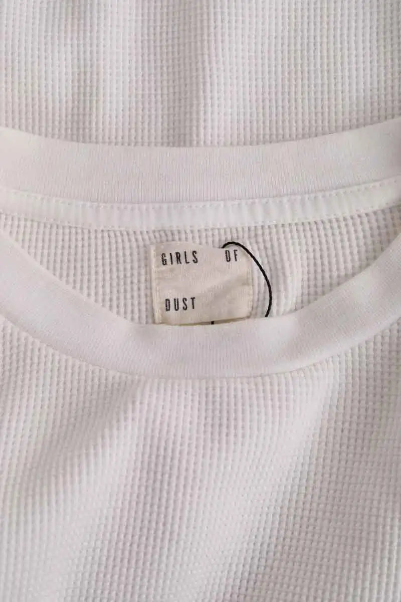 T-shirt Eat Dust Blanc en Coton