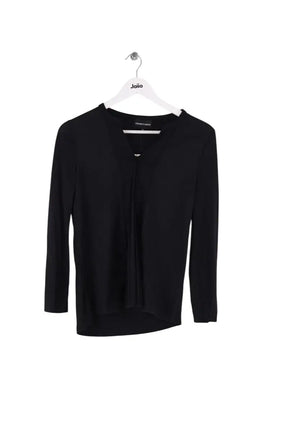 T-shirt Emporio Armani Noir en Viscose, taille M - Seconde Main