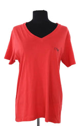 T-shirt Emporio Armani Rouge en Coton, taille M - Seconde Main