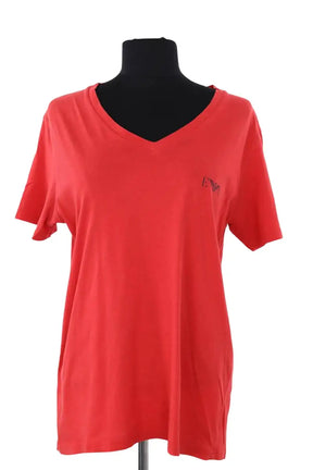 T-shirt Emporio Armani Rouge en Coton, taille M - Seconde Main