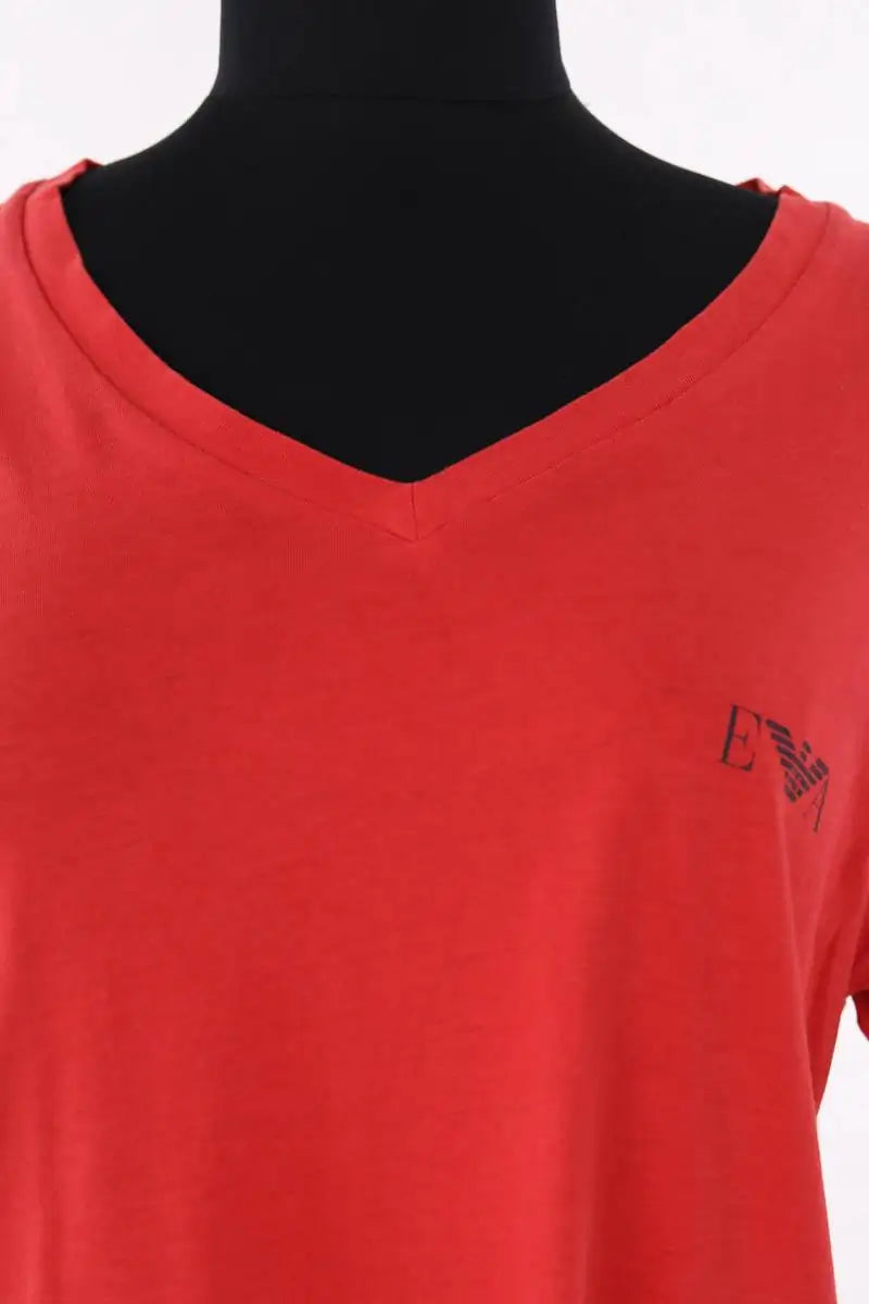 T-shirt Emporio Armani Rouge en Coton