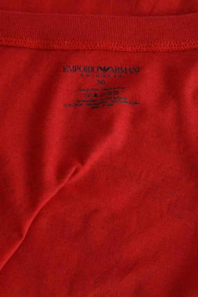 T-shirt Emporio Armani Rouge en Coton