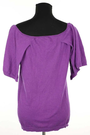 T-shirt Eric Bompard Violet en Cachemire