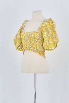 T-shirt Faithfull The Brand Jaune en Lin