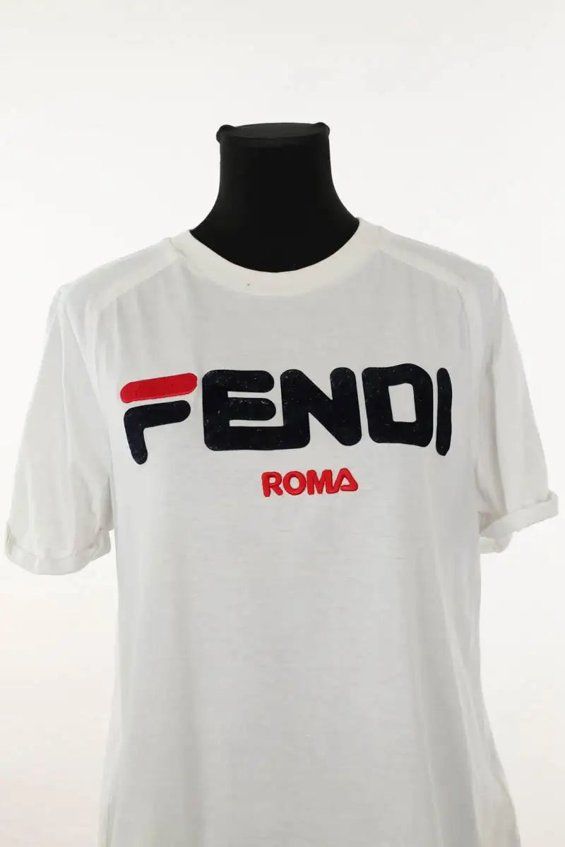T-shirt Fendi Blanc en Coton