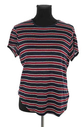 T-shirt Frame Marine en Coton, taille M - Seconde Main