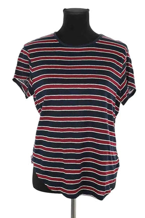 T-shirt Frame Marine en Coton, taille M - Seconde Main