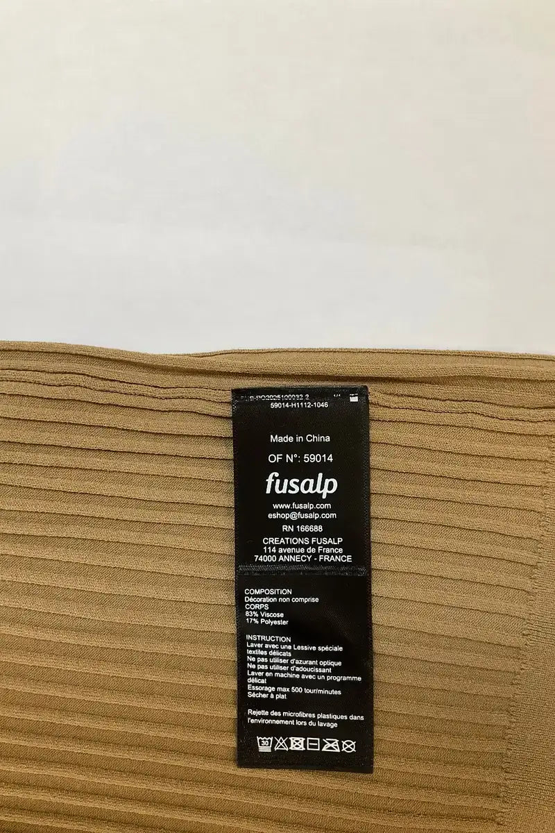 T-shirt Fusalp Beige en Synthétique