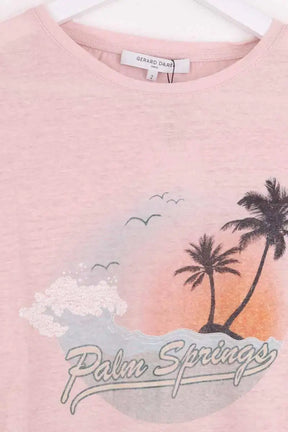 T-shirt Gerard Darel Rose en Coton