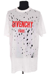 T-shirt Givenchy Blanc en Coton, taille XS - Seconde Main