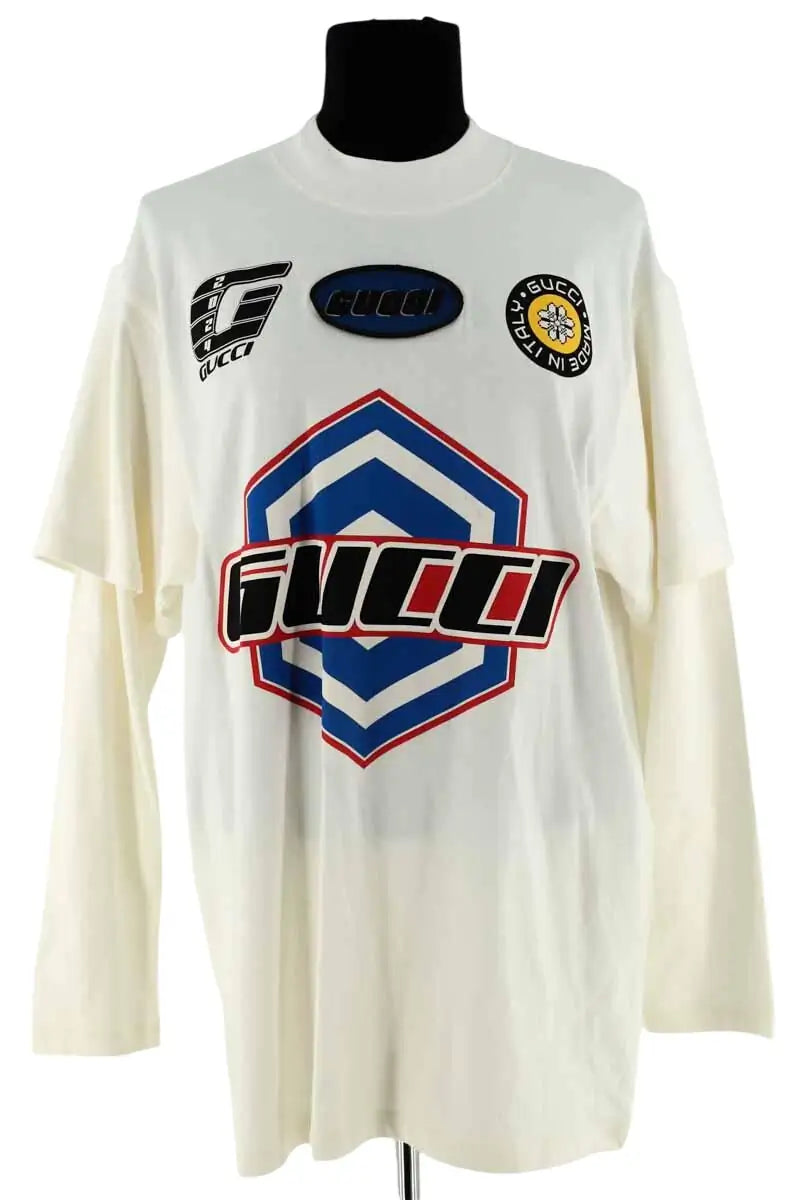 T-shirt Gucci Beige en Coton, taille S - Seconde Main
