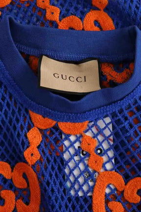 T-shirt Gucci Bleu en Coton