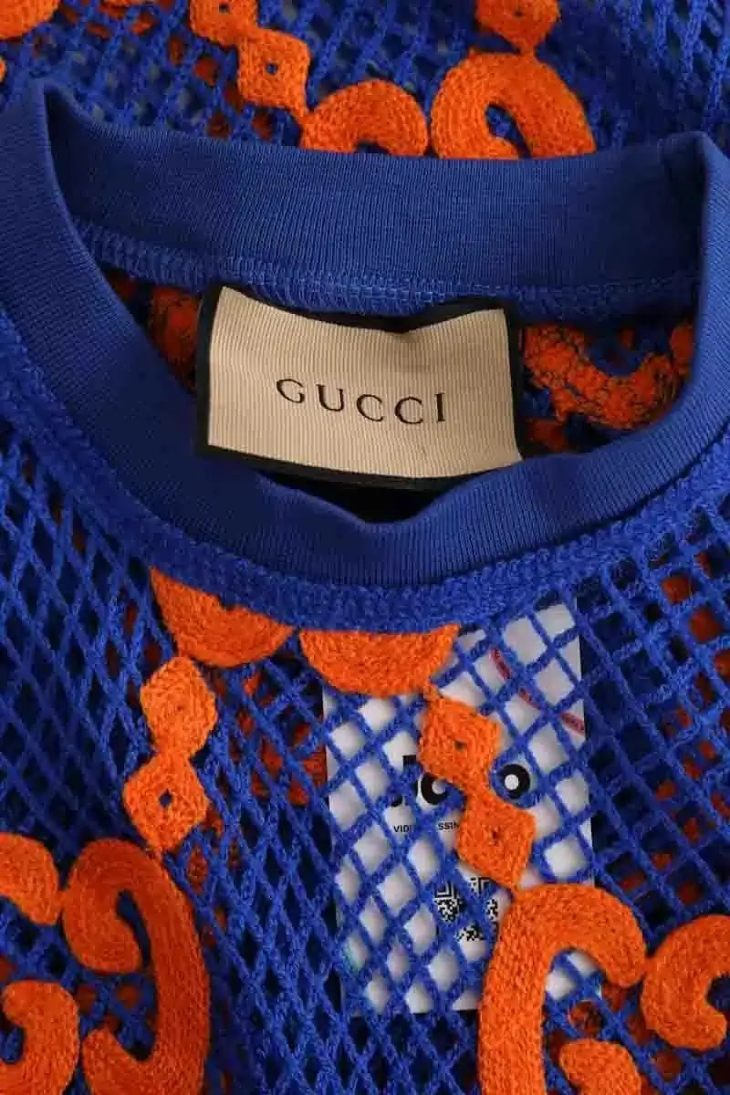 T-shirt Gucci Bleu en Coton