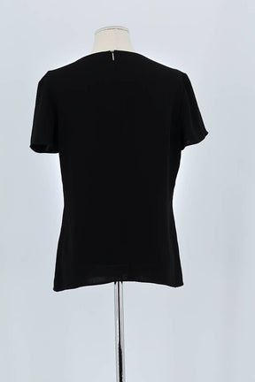 T-shirt Hugo Boss Noir en Soie