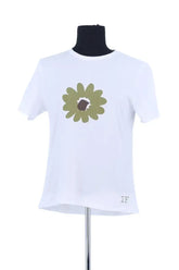 T-shirt Ines de la Fressange Blanc en Coton, taille L - Seconde Main