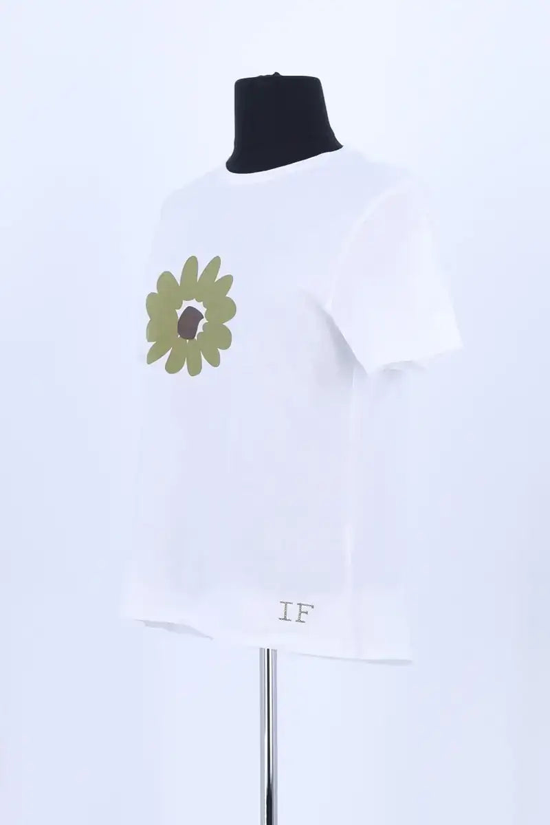 T-shirt Ines de la Fressange Blanc en Coton