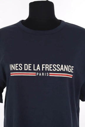 T-shirt Ines de la Fressange Marine en Coton