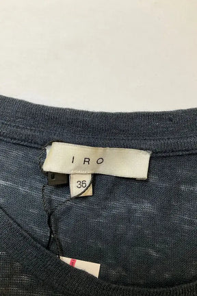 T-shirt Iro Anthracite en Lin