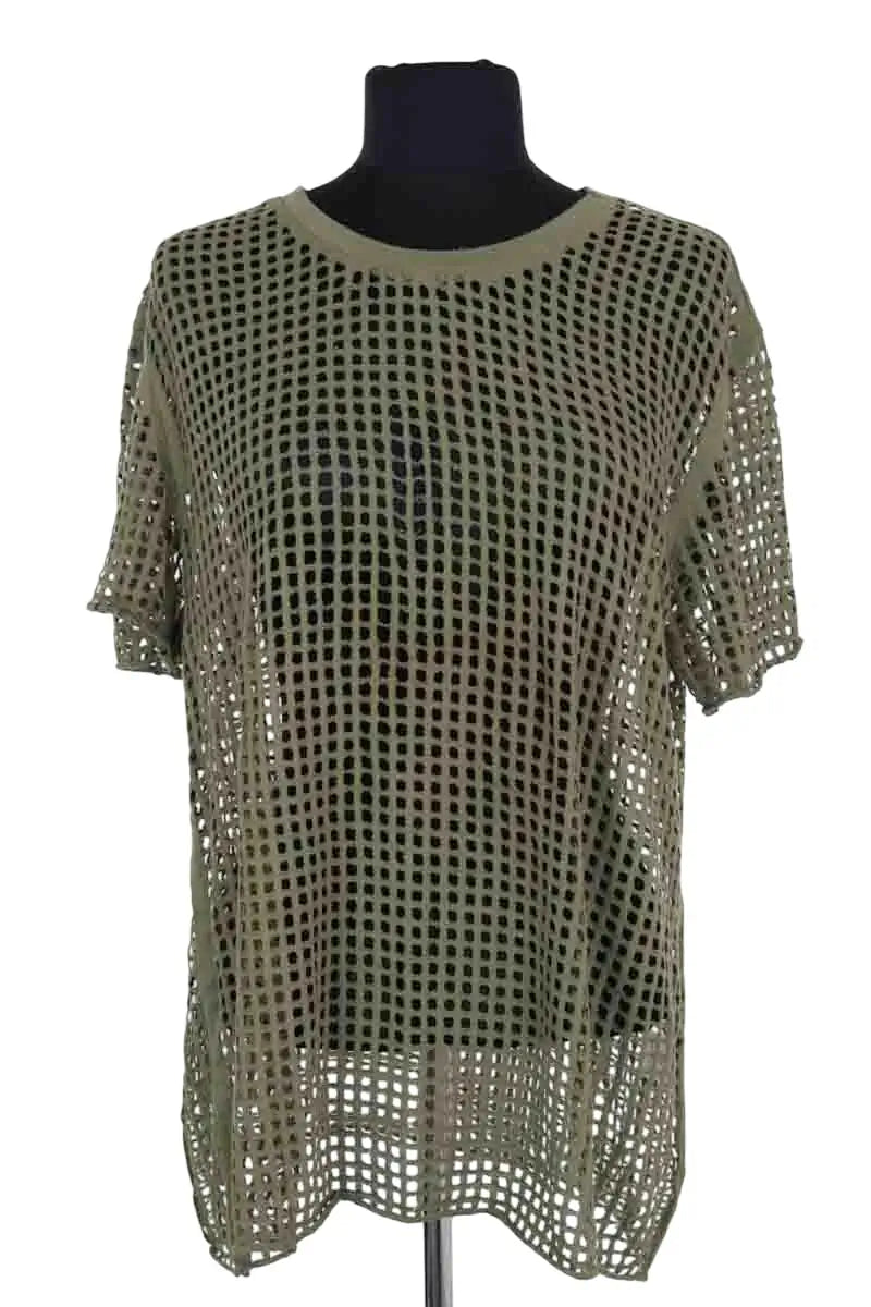 T-shirt Iro Kaki en Coton, taille M - Seconde Main