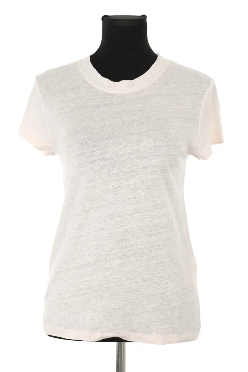 T-shirt Iro Rose en Lin, taille XS - Seconde Main